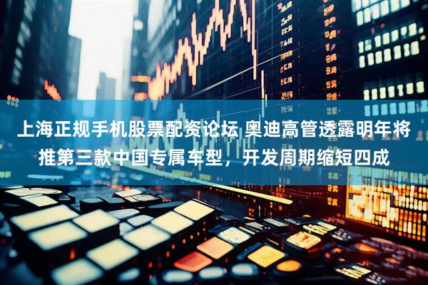 上海正规手机股票配资论坛 奥迪高管透露明年将推第三款中国专属车型，开发周期缩短四成